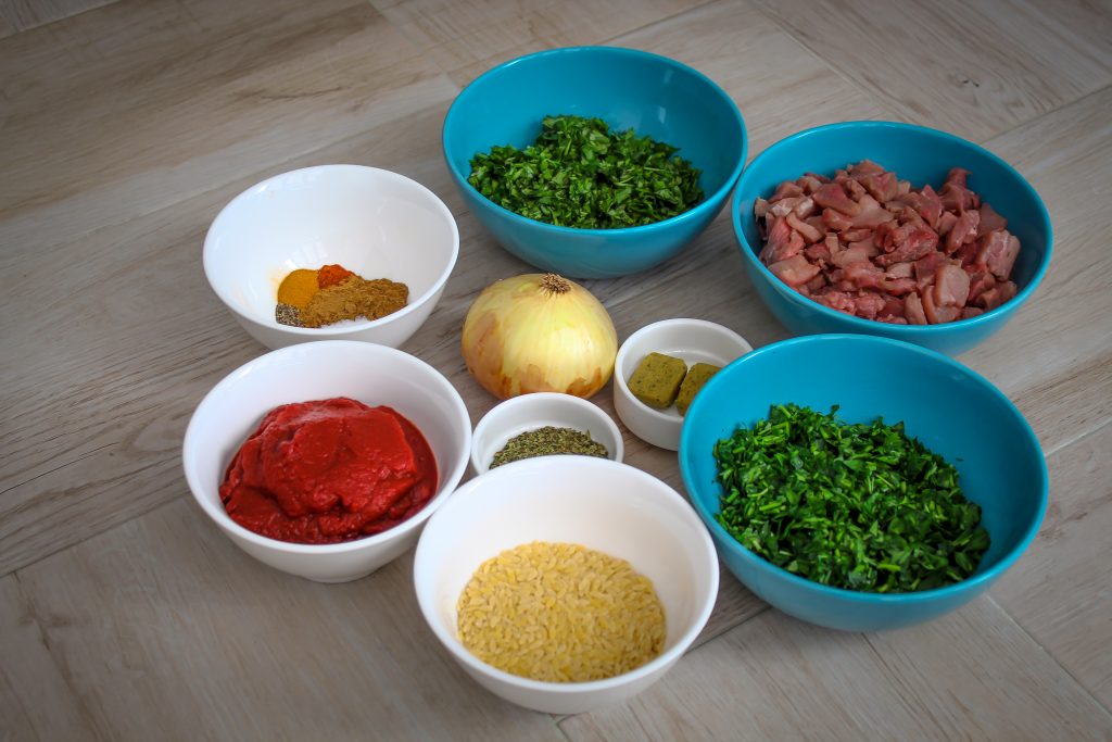 Ingredients of the Libyan soup