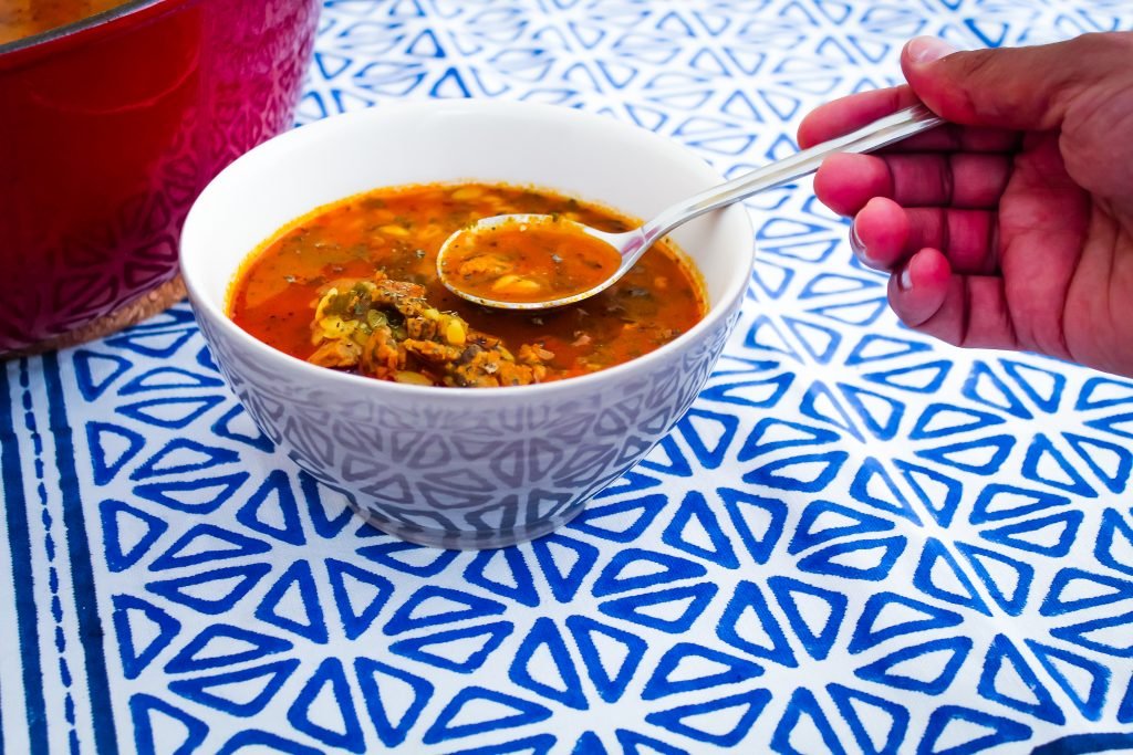 Libyan Soup in a bowl