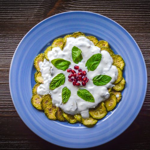 Fried Zucchini with Garlic Yogurt Sauce The Bitter Olive